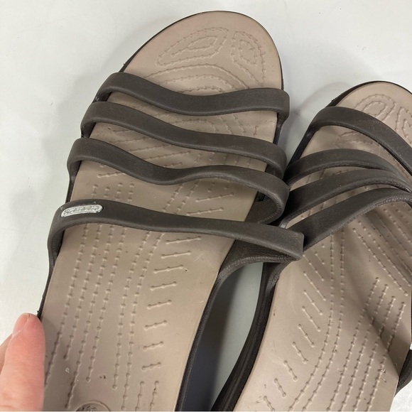 Crocs Strappy Slide Sandals Size 11 - Picture 7 of 9